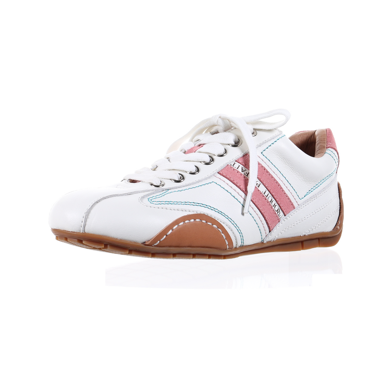 Leather Sneaker-Peach