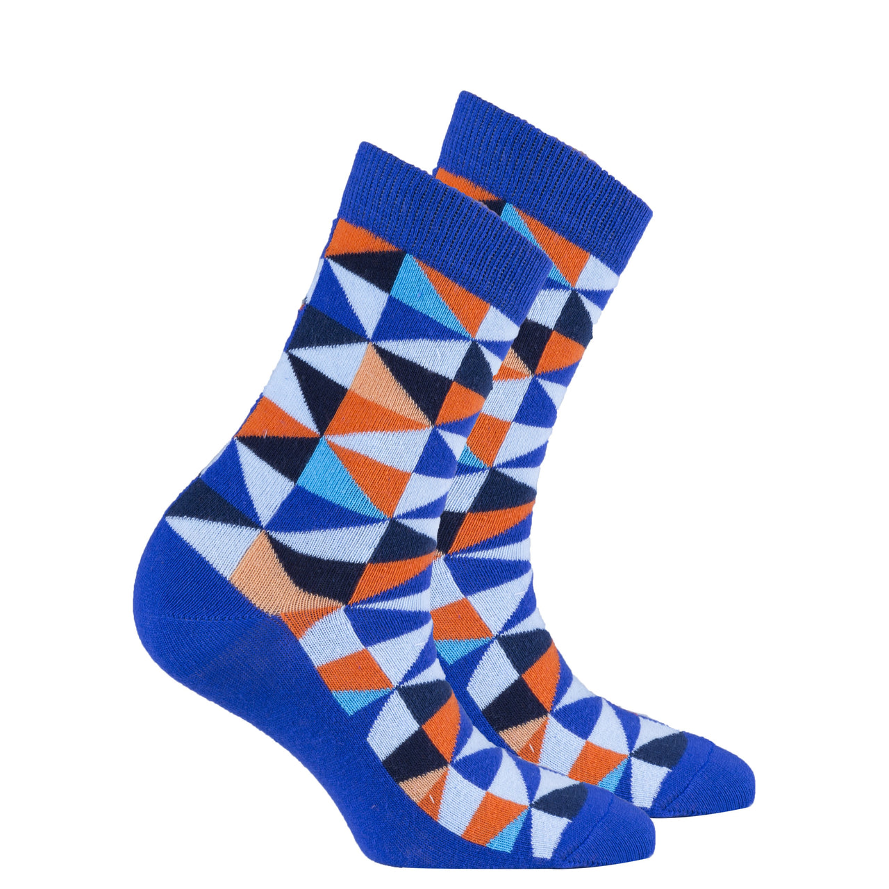 Women's Blue Triangle Socks - 1 COLOR -