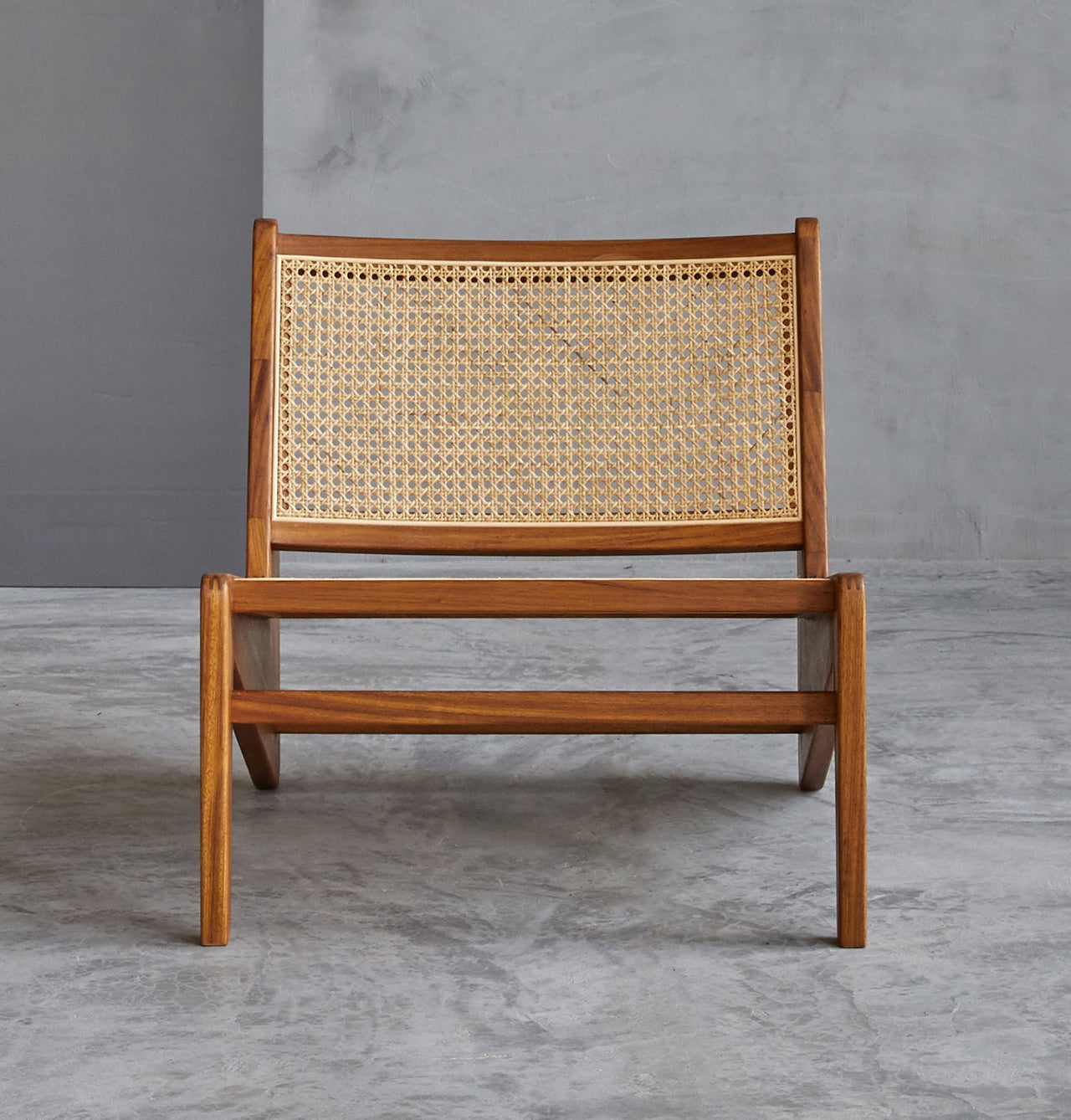 GFURN - Amandine Lounge Chair - Wood & Natural Rattan -