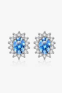 Thumbnail for 1 Carat Moissanite 925 Sterling Silver Stud Earrings