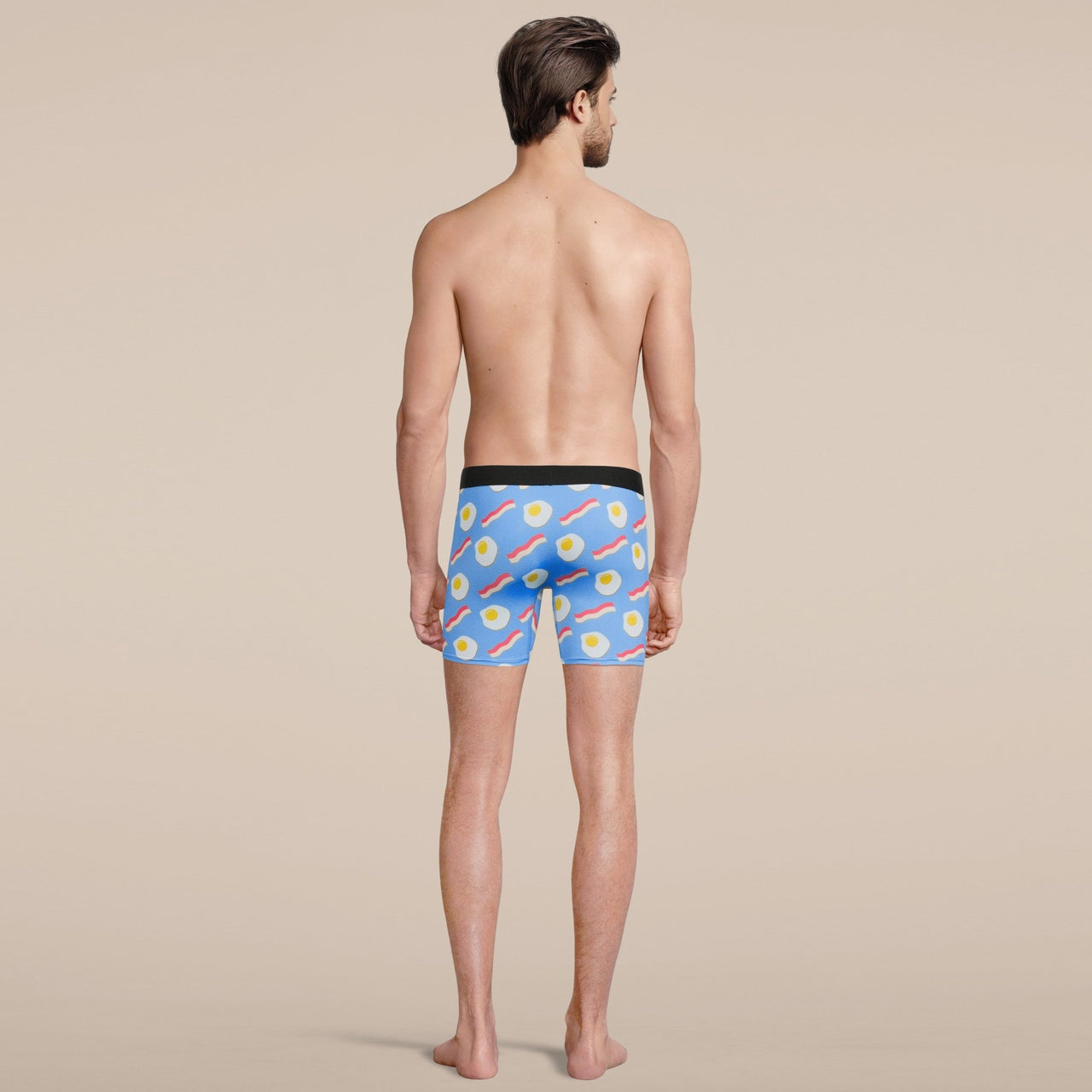 Men's Bacon and Eggs Boxer Brief Underwear -