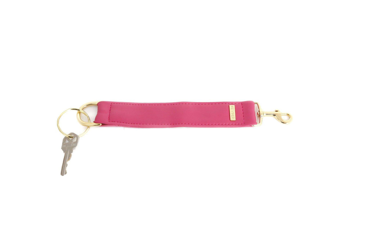 Keyper - Bright Pink Vegan Leather KEYPER® Key Ring - 2 OPTIONS -