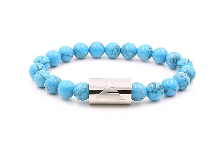 Rocky - Turquoise Howlite - 2 Hasp colors -