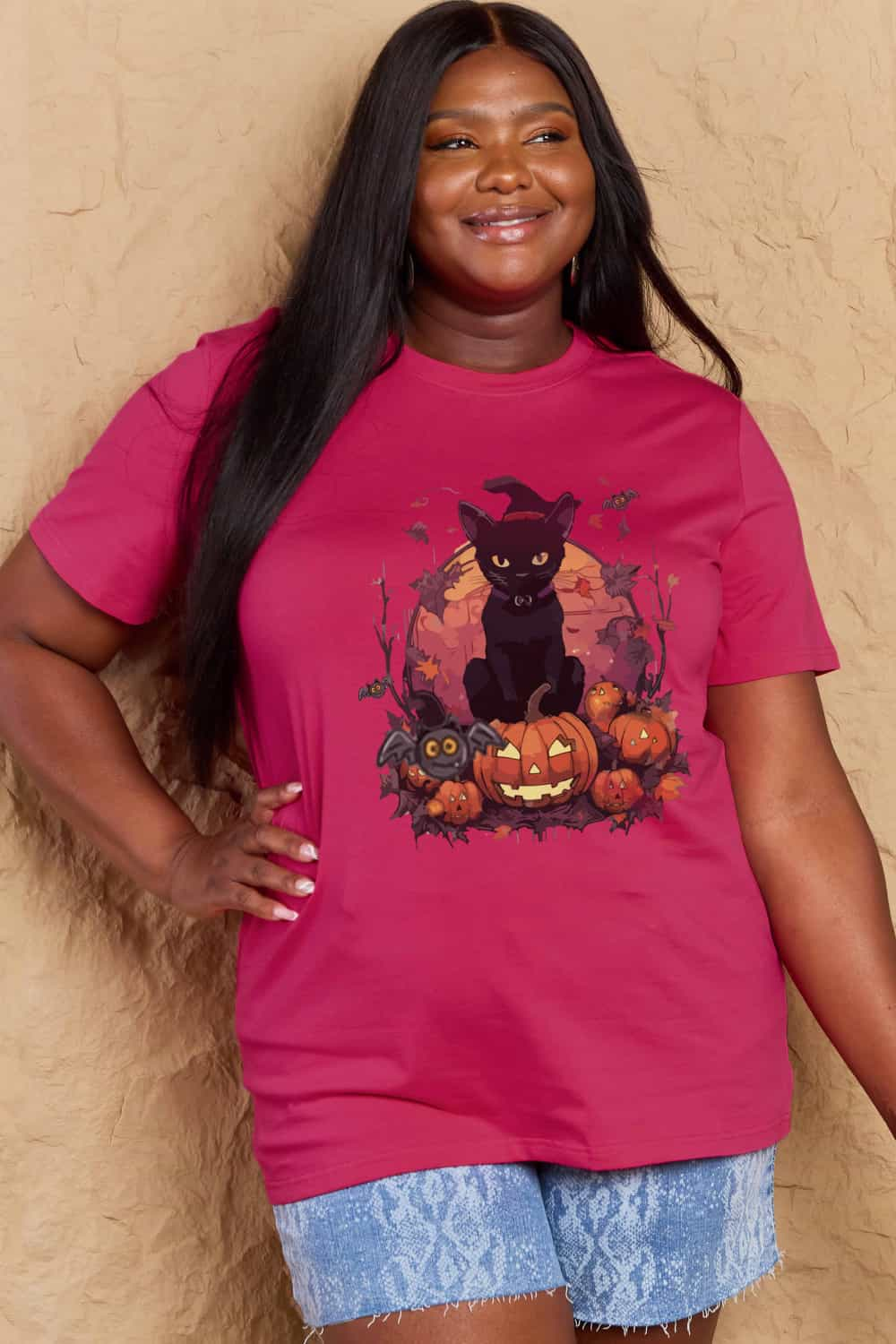 Simply Love Full Size Halloween Theme Graphic T-Shirt - SIZES S THRU 3XL - T - 3 COLORS -