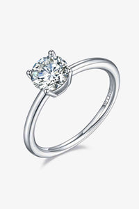 Thumbnail for 1 Carat Moissanite 925 Sterling Silver Solitaire Ring