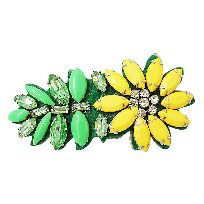 SAND BY SAYA N.Y. - Yellow Daisy - Flower Hair Pin -