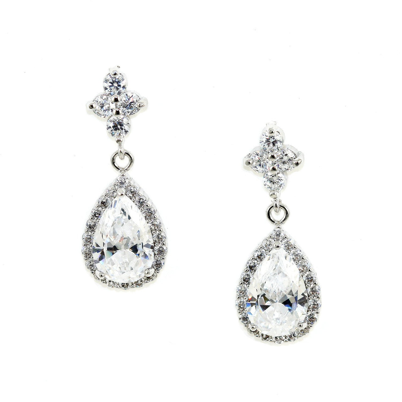 KRISTIN PERRY - Teardrop Crystal Earrings - 1 FINISH -