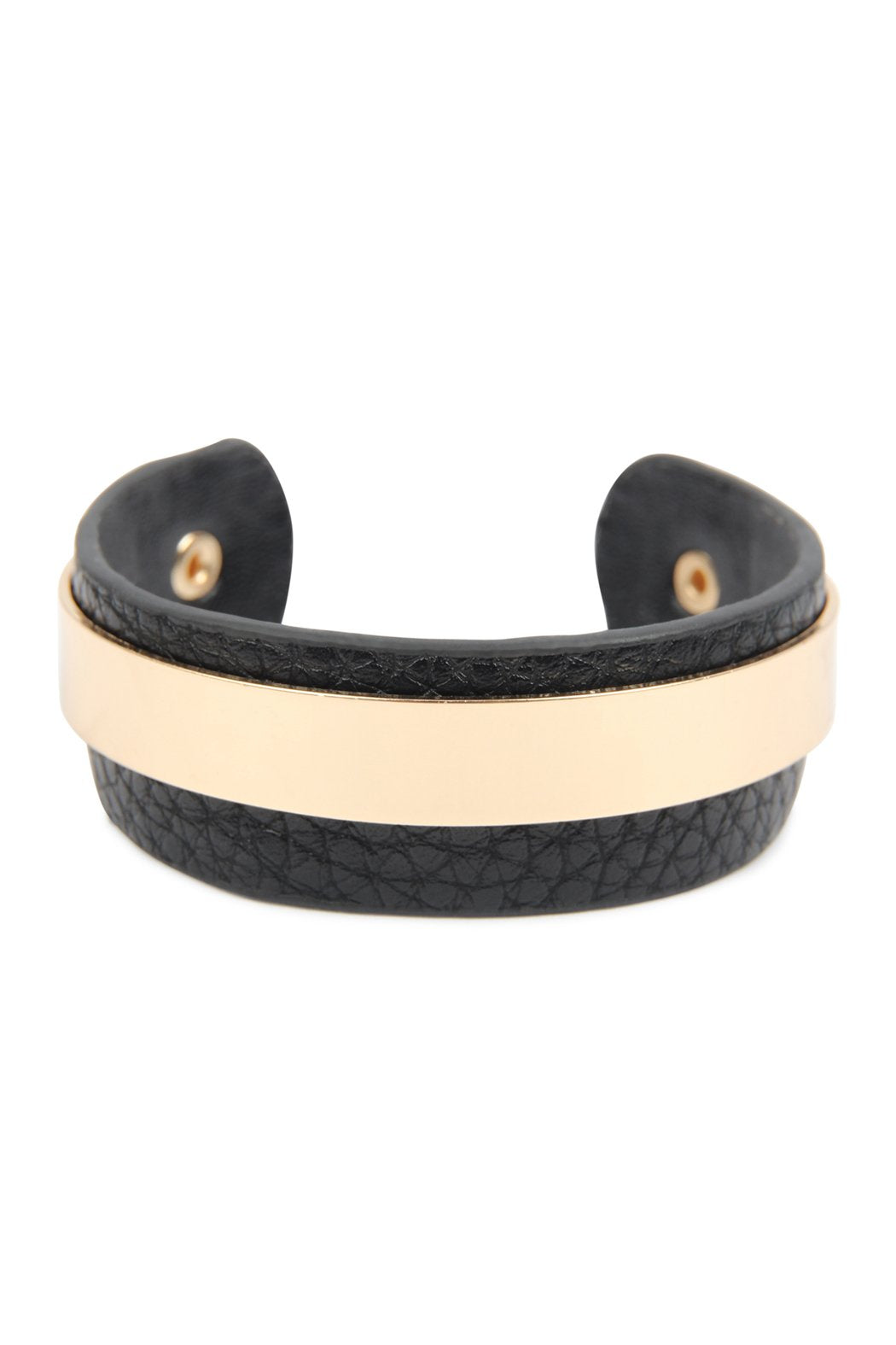 Simple Leather Cuff Bracelet - 4 COLORS -