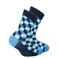 Thumbnail for Kids Navy Block Socks - 1 COLOR -