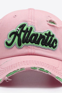 Thumbnail for ATLANTIC Graphic Distressed Baseball Cap - T - 7 COLORS -