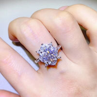 Thumbnail for 2 Carat Moissanite 925 Sterling Silver Ring