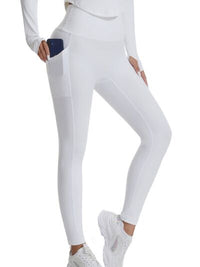 Thumbnail for Pocketed High Waist Active Leggings - T - 4 COLORS -