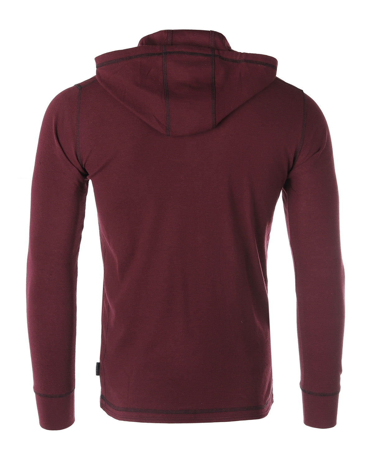 Mens Vintage Dyed Thermal Long Sleeve Lightweight Fashion Hooded Henley - 1 COLOR