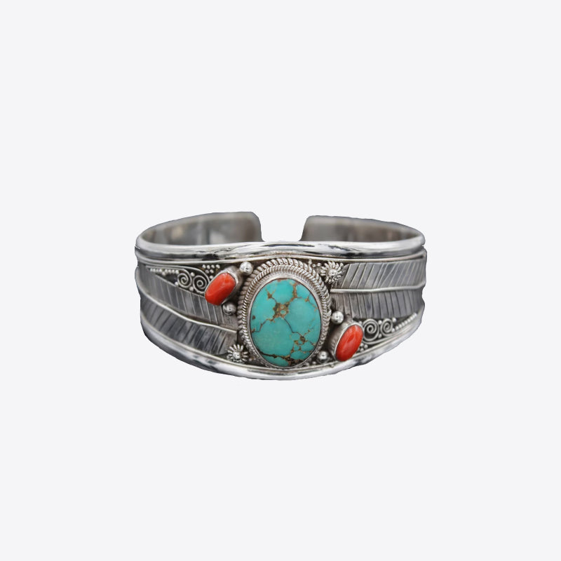 Turquoise Open Bracelet - T - 2 STYLES -