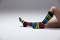 Thumbnail for Women's Multiline Stripe Knee High Socks Set - 5 PACK -