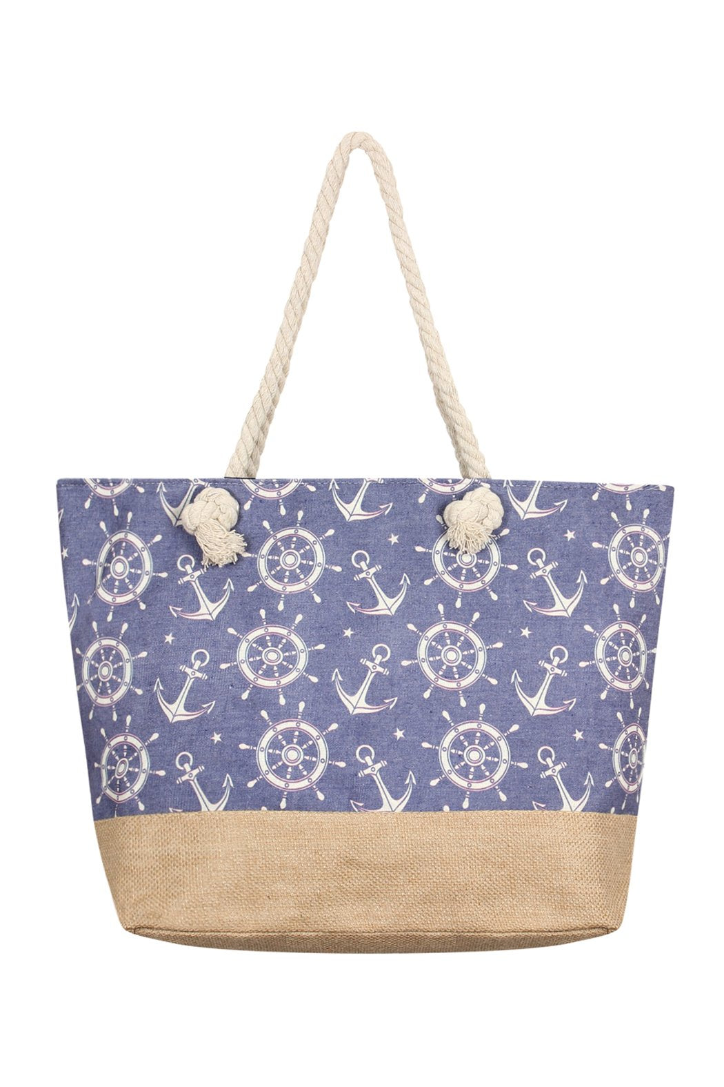 Anchor Print Tote Bags - 8 COLOR STYLES -