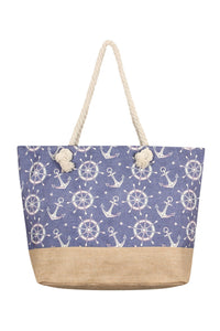 Thumbnail for Anchor Print Tote Bags - 8 COLOR STYLES -