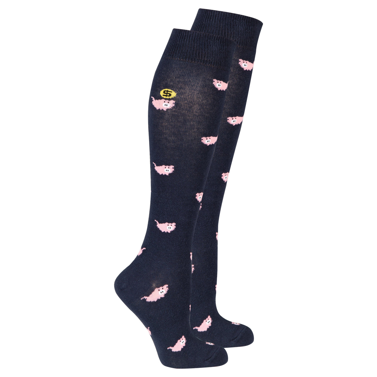 Women's Pig Knee High Socks - 1 COLOR -