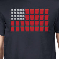 Thumbnail for Beer Pong American Flag Funny 4th of July T Shirt Ideas for Men - 1 COLOR -