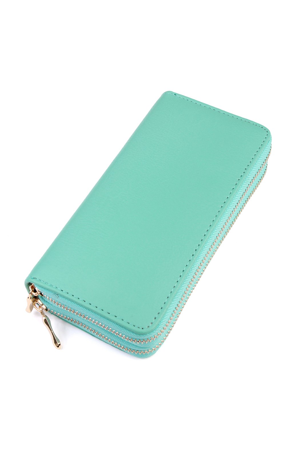 Double Zip Around Wallet - 13 COLORS -