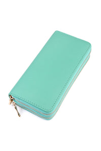 Thumbnail for Double Zip Around Wallet - 13 COLORS -