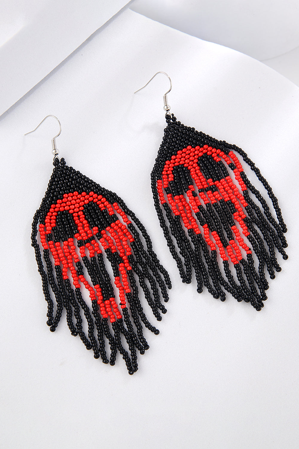 Beaded Dangle Earrings - T - 4 STYLES -