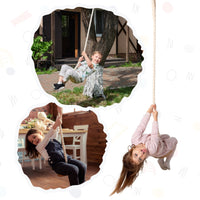 Thumbnail for Wooden Rope Swing for Kids