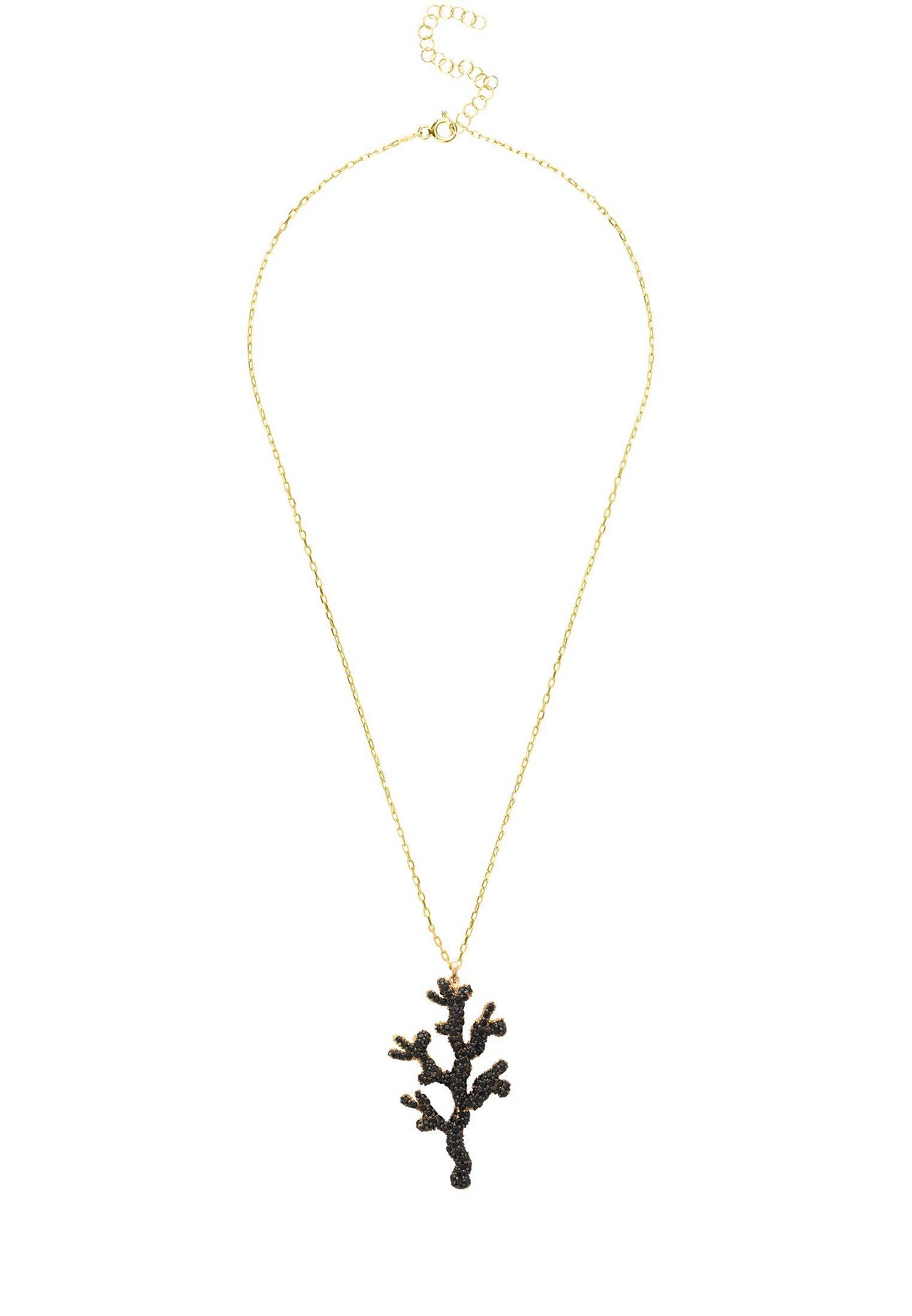 LATELITA - Coral Reef Necklace Black Cz -