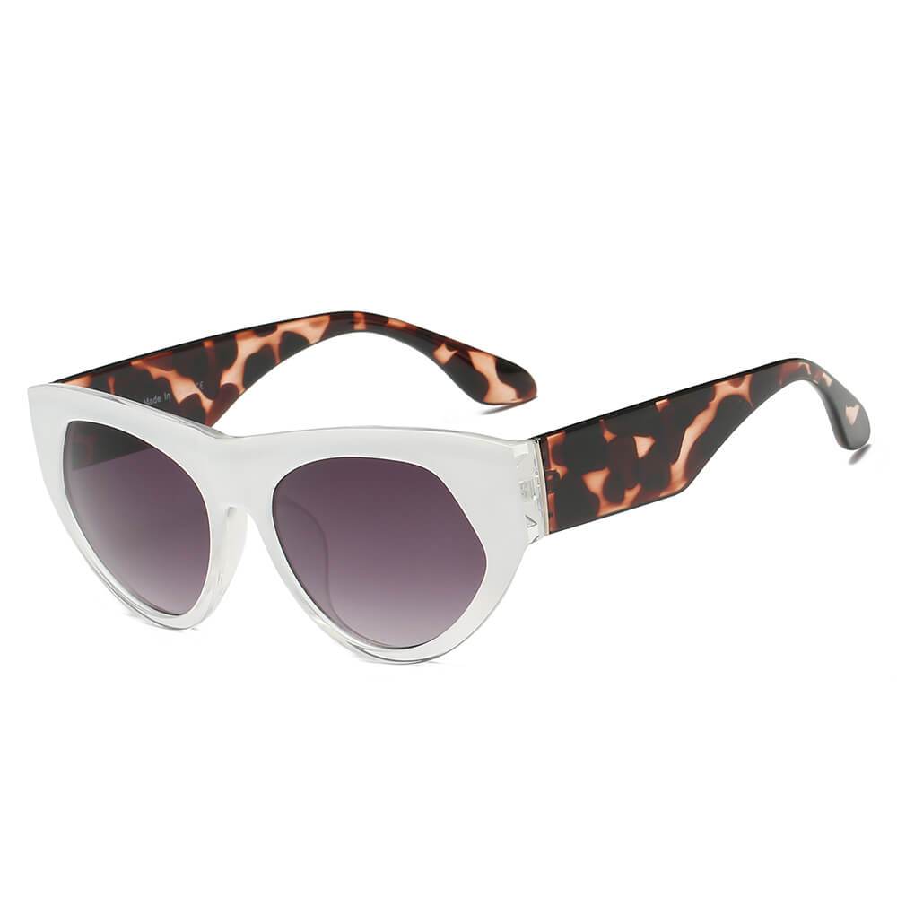 Cabazon | S1059 - Women Round Cat Eye Sunglasses - 4 COLORS -