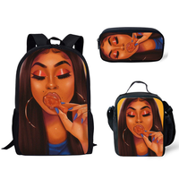 Thumbnail for Back to School Backpack - Girl & Bubble gum plus 37 more, different faces - 3Pcs/Set School Bags for Girls - [10-15 DAY DELIVERY] - 38 DIFERRENT FACES -