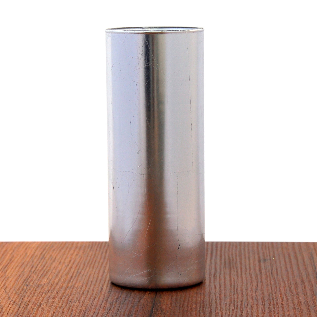 GILT - 9" Silver Cylinder Vase -