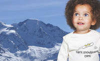 Thumbnail for Lazy Baby Gift for Boy Snowboarders - Can't Snowboard Yet Blue T Shirt -