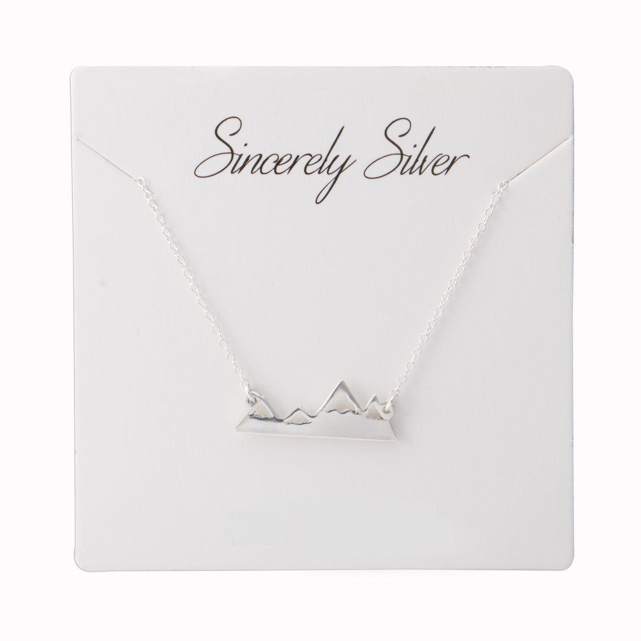 Sincerely Silver - Mountain Range Necklace -