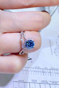 Thumbnail for 1 Carat Moissanite 925 Sterling Silver Ring