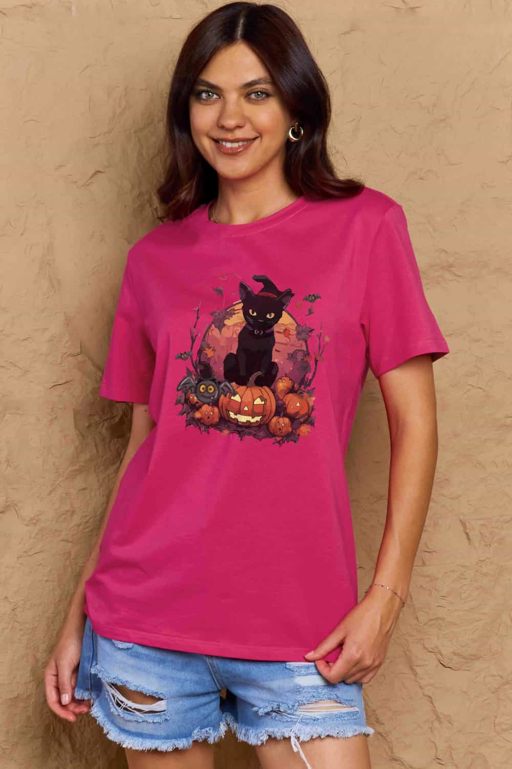 Simply Love Full Size Halloween Theme Graphic T-Shirt - SIZES S THRU 3XL - T - 3 COLORS -