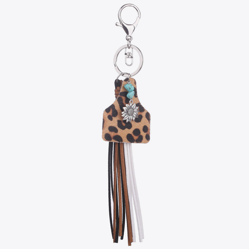 Turquoise Fringe Detail Key Chain - T - 10 STYLES -