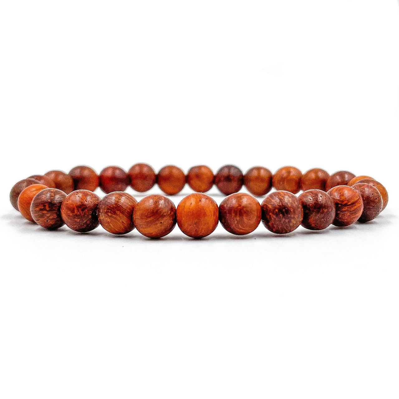 Union - Red Rosewood Mala Beaded Bracelet -