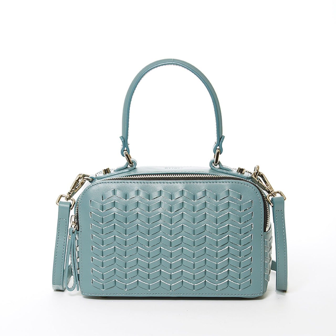 Kayla Woven Crossbody Bag Blue -