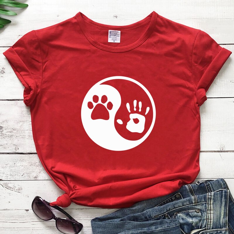 Yin Yang Palm and Paw Print - [23 DAY DELIVERY] - 17 COLORS -