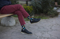 Thumbnail for Men's Mixed Black Dot Socks - 1 COLOR -