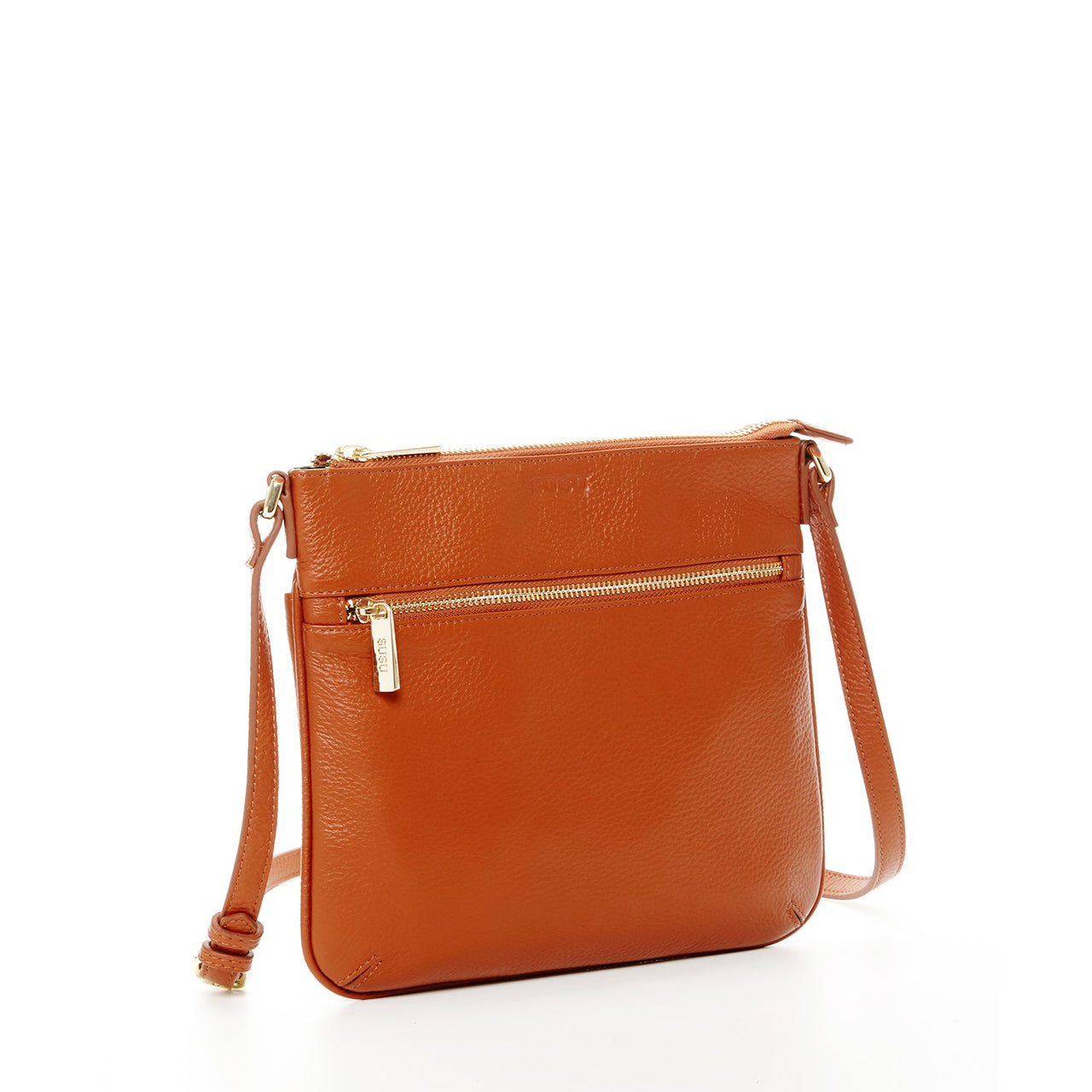 Brown Leather Crossbody Bag -