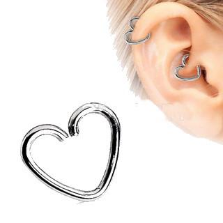 316L Surgical Steel Heart Shaped Cartilage Earring -