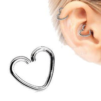 Thumbnail for 316L Surgical Steel Heart Shaped Cartilage Earring -