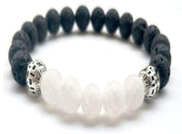 Thumbnail for White Lava Stone Essential Oil Bracelet -