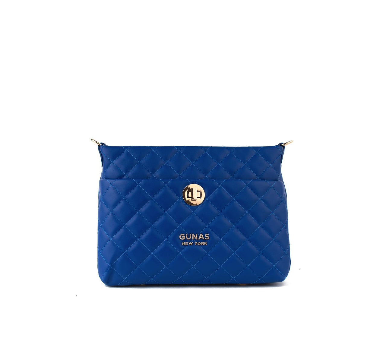 GUNAS NEW YORK - Koi - Blue Quilted Vegan Leather Purse - 1 COLOR -