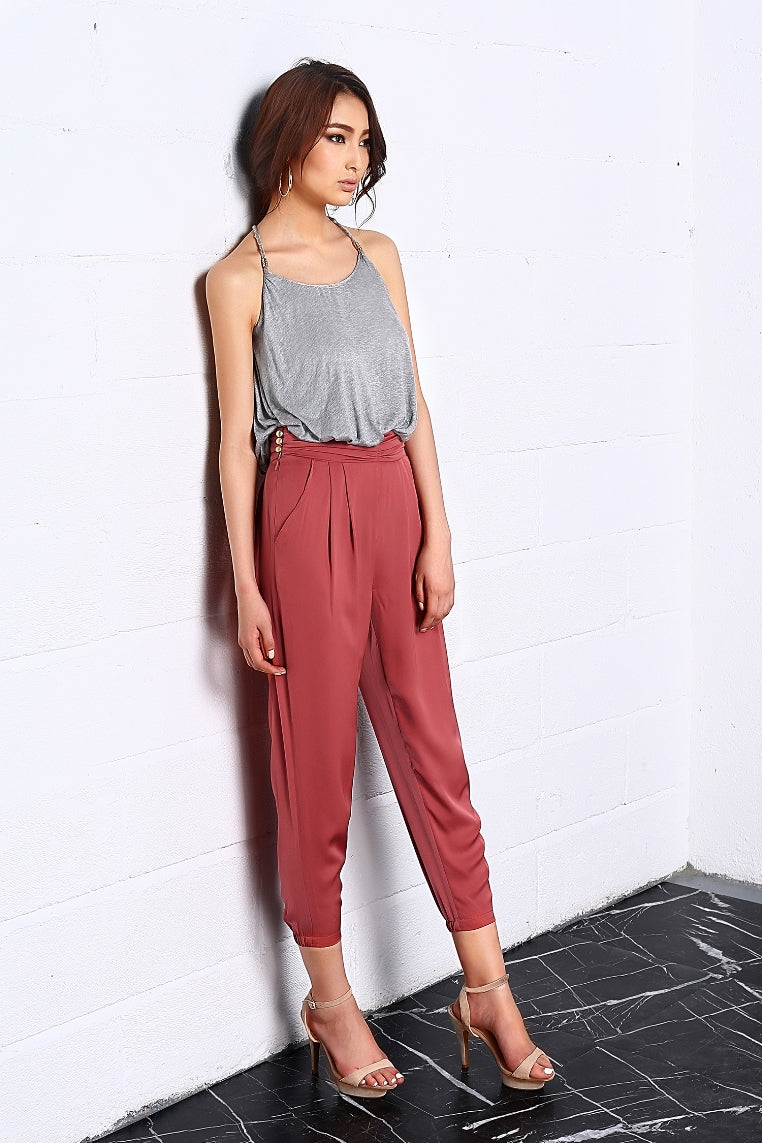 Lagerose - Banquet High Waist Pants - 2 COLORS -