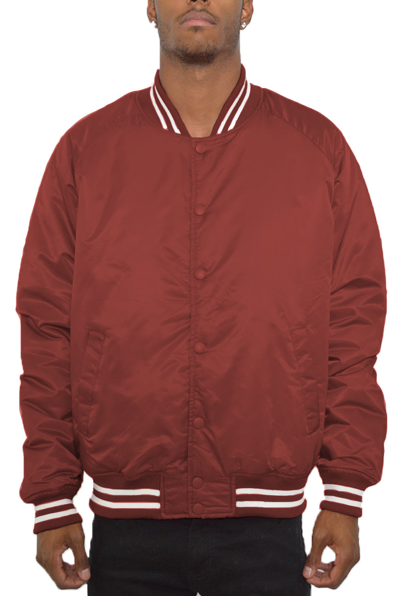 Classic Varsity Windbreaker Bomber Jacket - 1 COLOR -