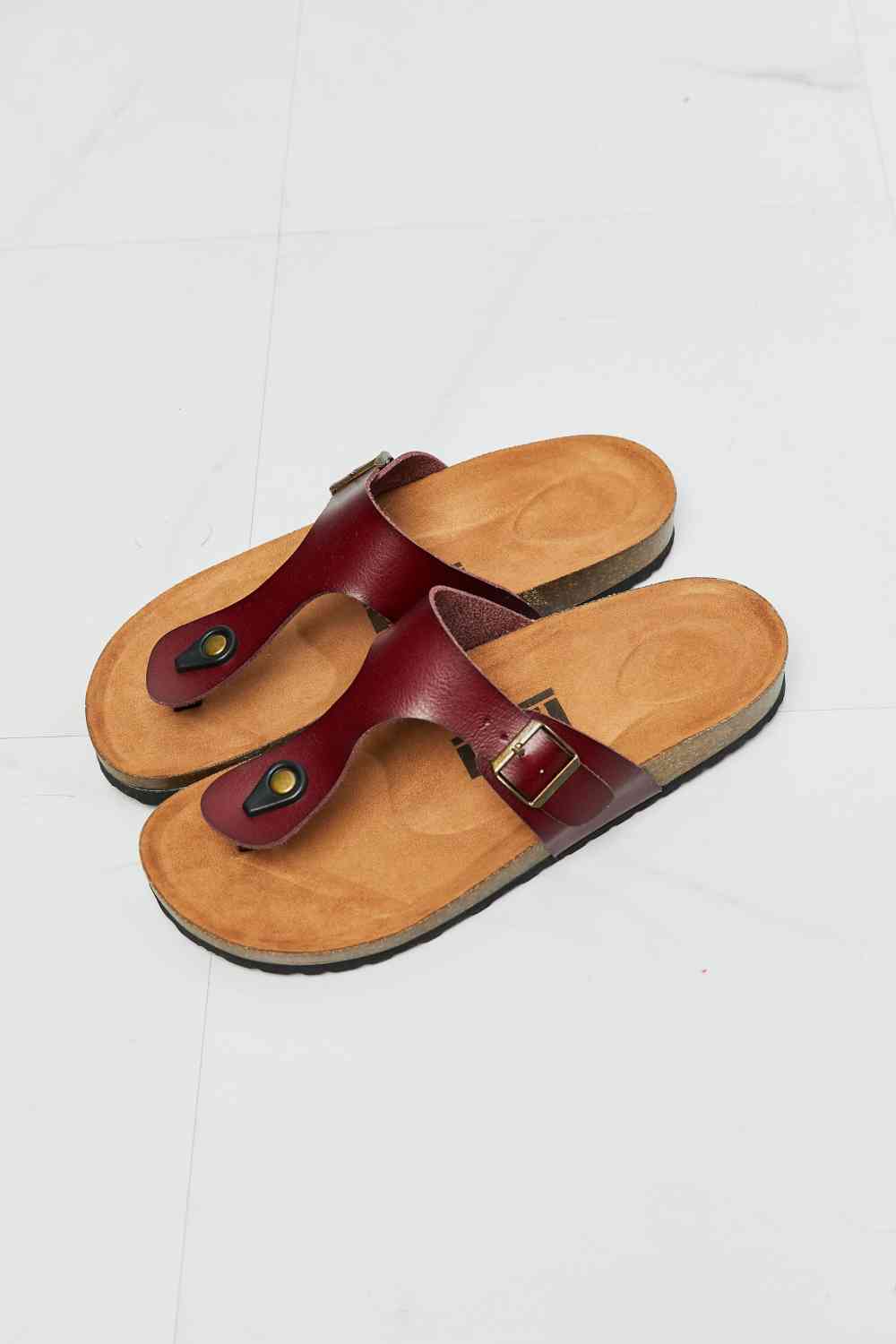 MMShoes Drift Away T-Strap Flip-Flop in Brown - T - 1 COLOR -