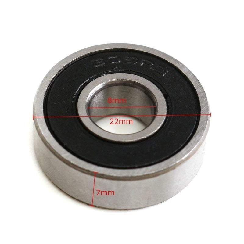 10PCS  608 2RS Bearing 8*22*7 Mm Skateboard Wheels Bearings Miniature Skate Roller 608-2rs 608 RS - [19 DAY DELIVERY] -