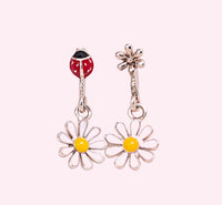 Thumbnail for Daisy Earrings | Floral Earrings | Handmade Jewelry | Dangle Earrings | Spring Summer Jewelry -